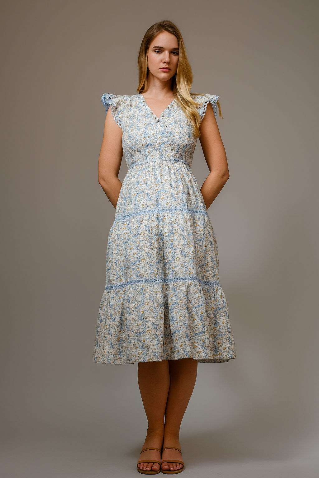 Vestido Azul Cielo