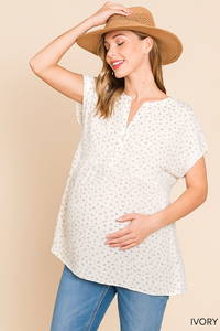 Blusa de Embarazo y Post Parto Elena Blanco