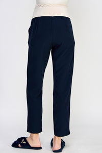 Pantalón de maternidad formal strecht de pierna recta azul
