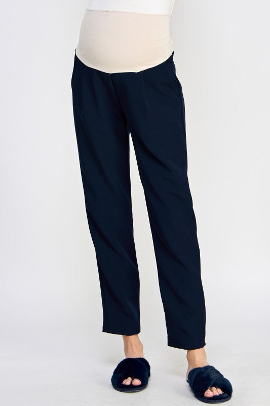 Pantalón de maternidad formal strecht de pierna recta azul
