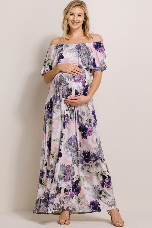 Vestido Campesino rosa lila