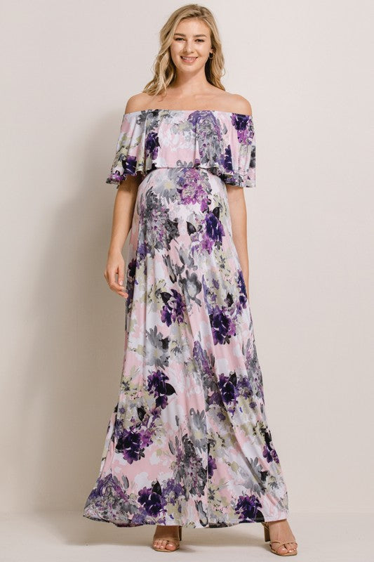 Vestido Campesino rosa lila