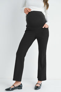 Pantalón de maternidad formal de pierna campana negro