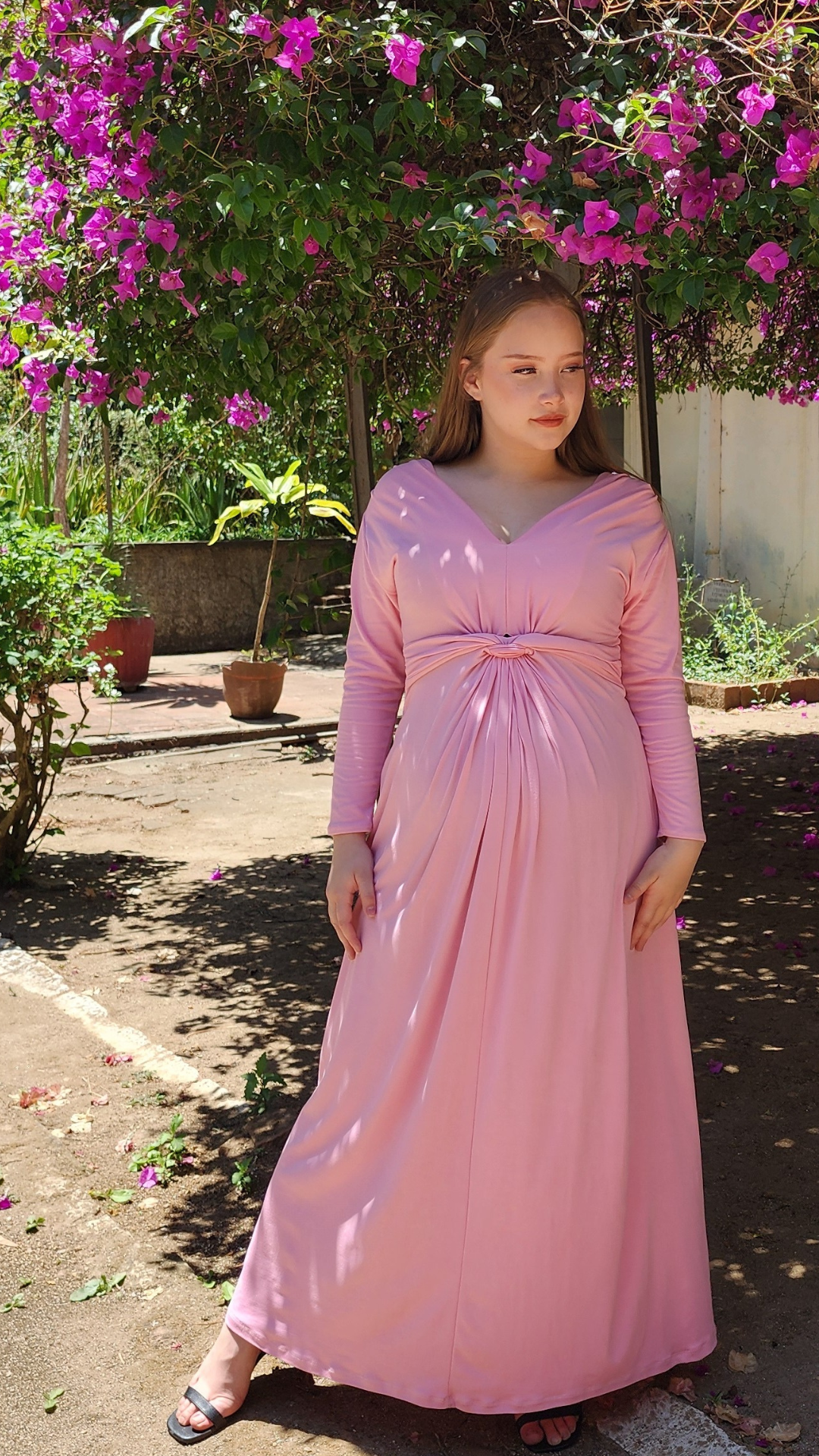 Deshda vestido  de maternidad y post-maternidad Rosa