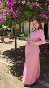 Deshda vestido  de maternidad y post-maternidad Rosa
