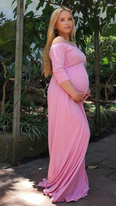 Meghan Vestido de Maternidad blush