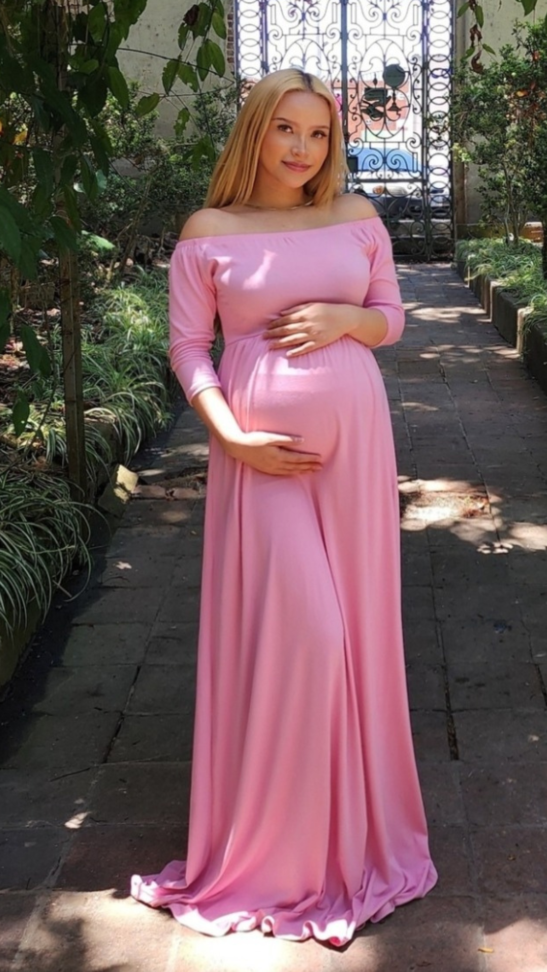 Meghan Vestido de Maternidad blush