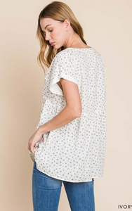 Blusa de Embarazo y Post Parto Elena Blanco