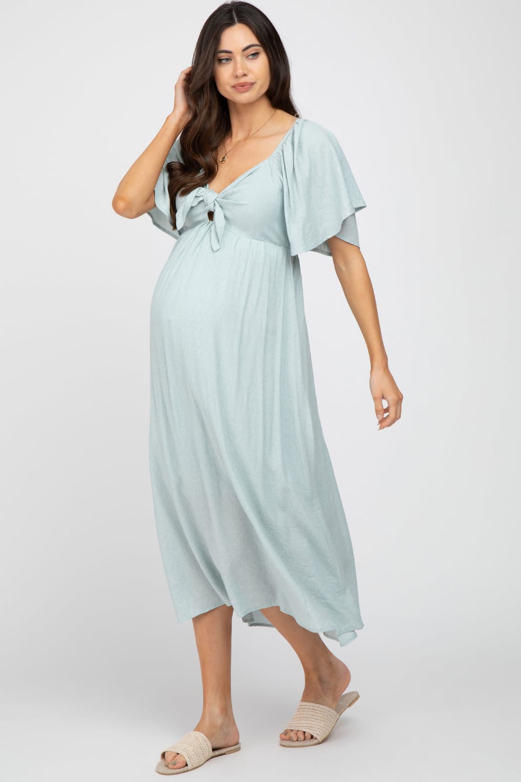 Vestido Sara color sage