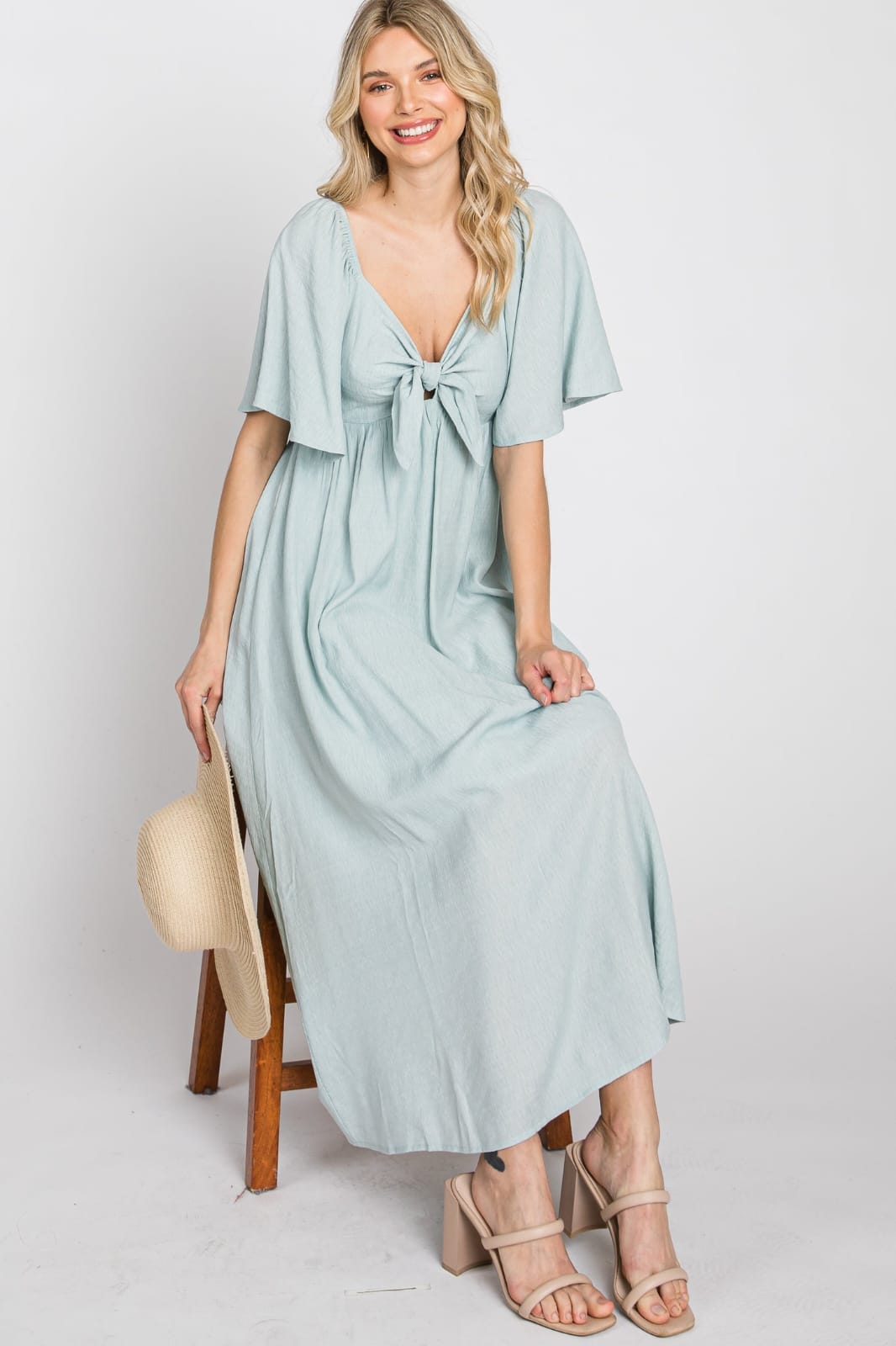 Vestido Sara color sage