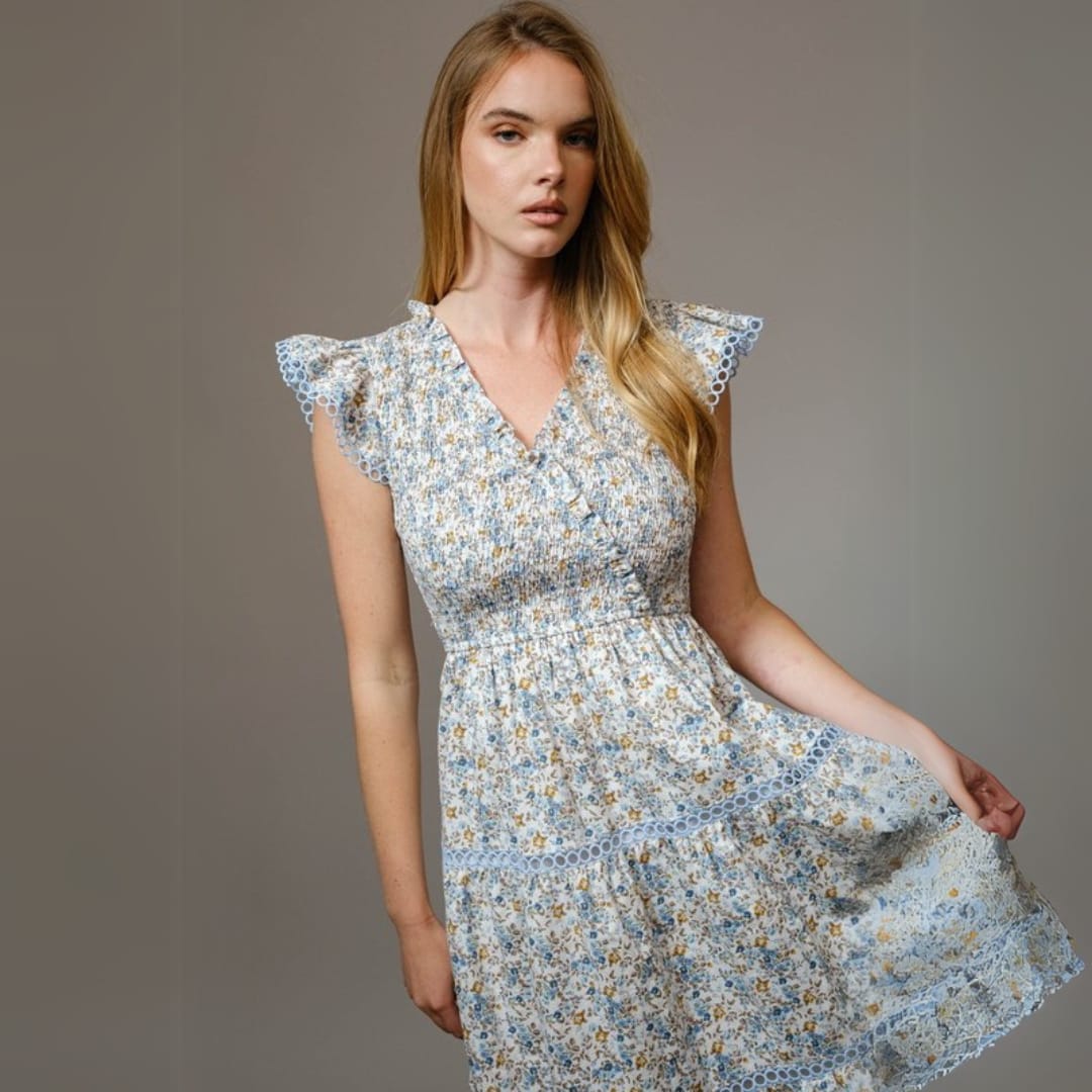 Vestido Azul Cielo