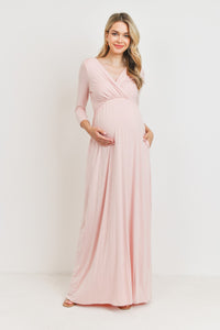 Fernanda Vestido de maternidad y lactancia manga larga