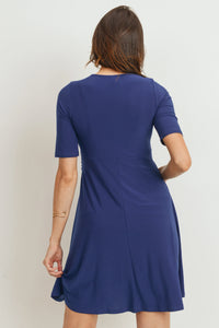 Vestido de maternidad y lactancia con cinta para atar al lado