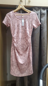 Vestido lentejuela rosas