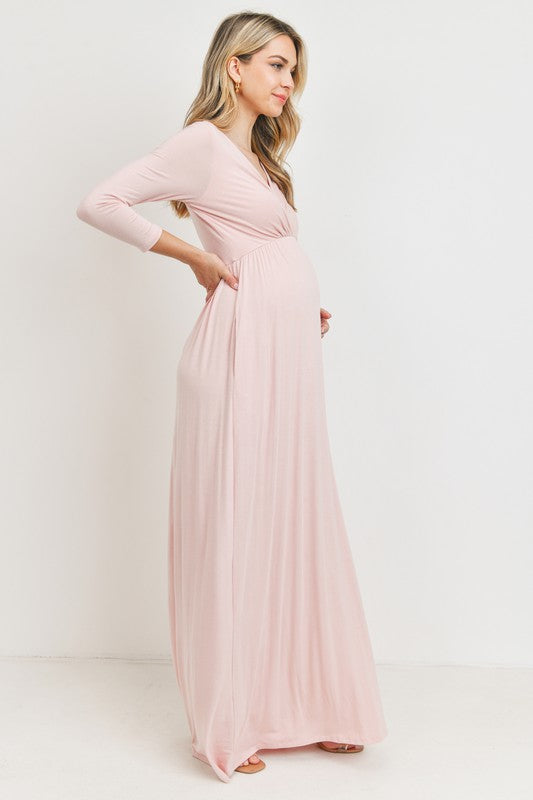Fernanda Vestido de maternidad y lactancia manga larga