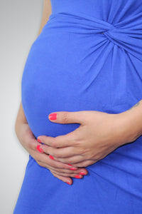 Vestido de maternidad con detalle en la cintura, corto, ajustado, casual