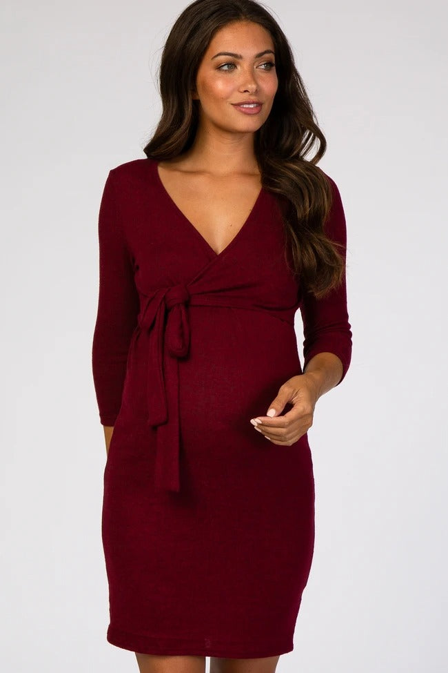 Marion Vestido de maternidad y lactancia corinto