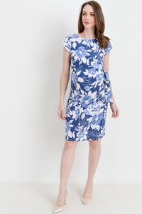 Vestido corto de maternidad y post-maternidad estilo satin estampado Denim